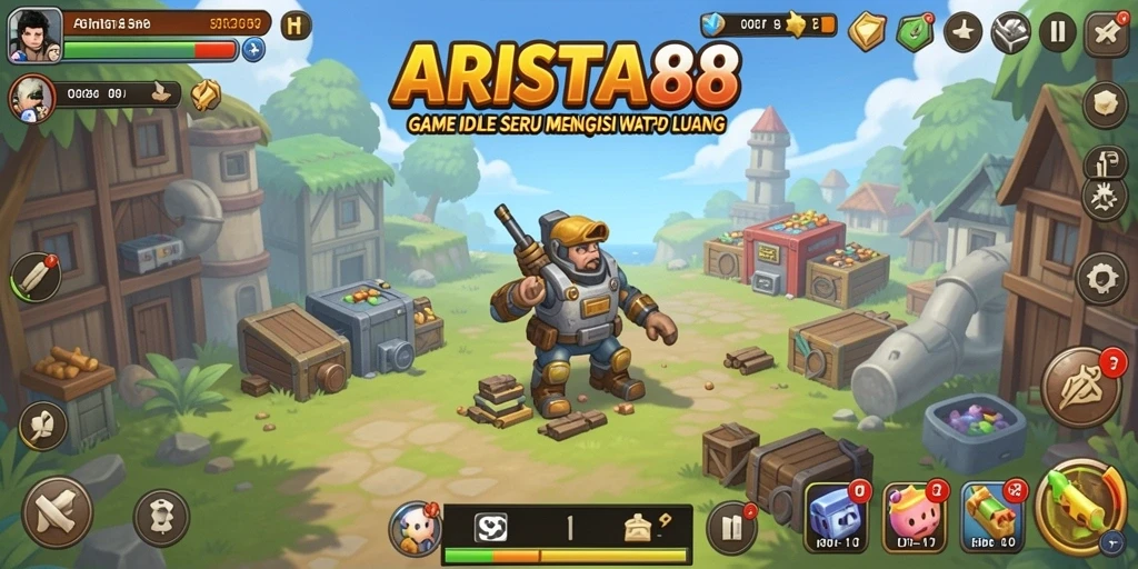 Tampilan gameplay <strong>ARISTA88</strong> yang menarik dan penuh warna.