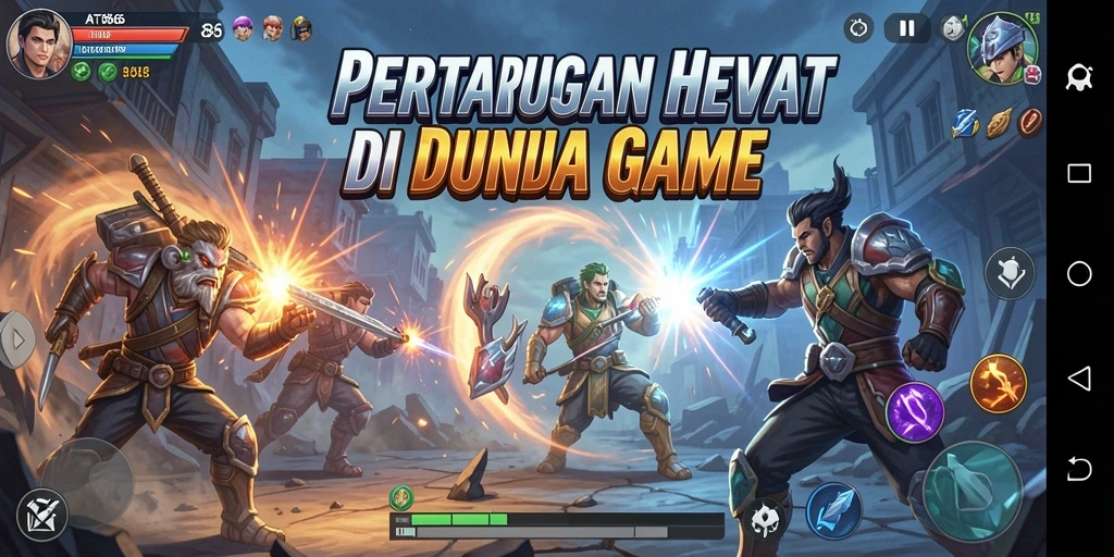 Screenshot AT866 menampilkan aksi pertarungan yang seru dan mendebarkan.