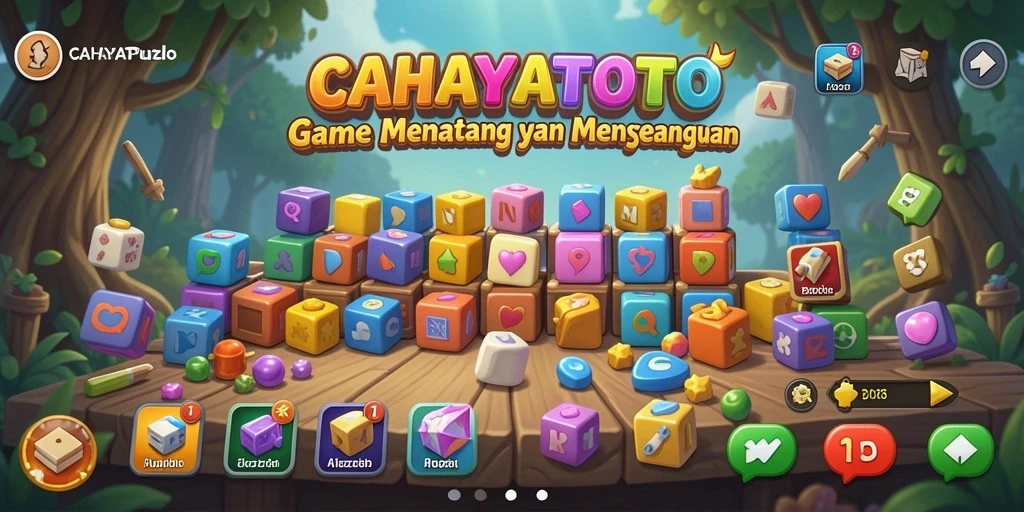 Tampilan gameplay menantang dari CAHAYATOTO dengan berbagai teka-teki puzzle.