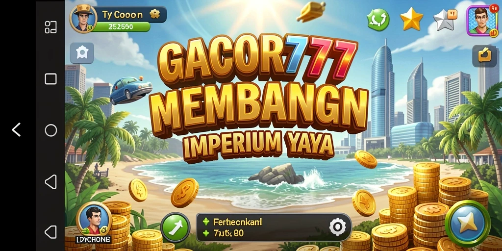 Screenshot GACOR777 menampilkan pengguna sedang mengelola bisnis Tycoon.