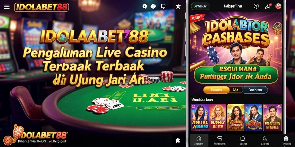 Screenshot gameplay IDOLABET88 menampilkan momen seru dalam permainan Live Casino.