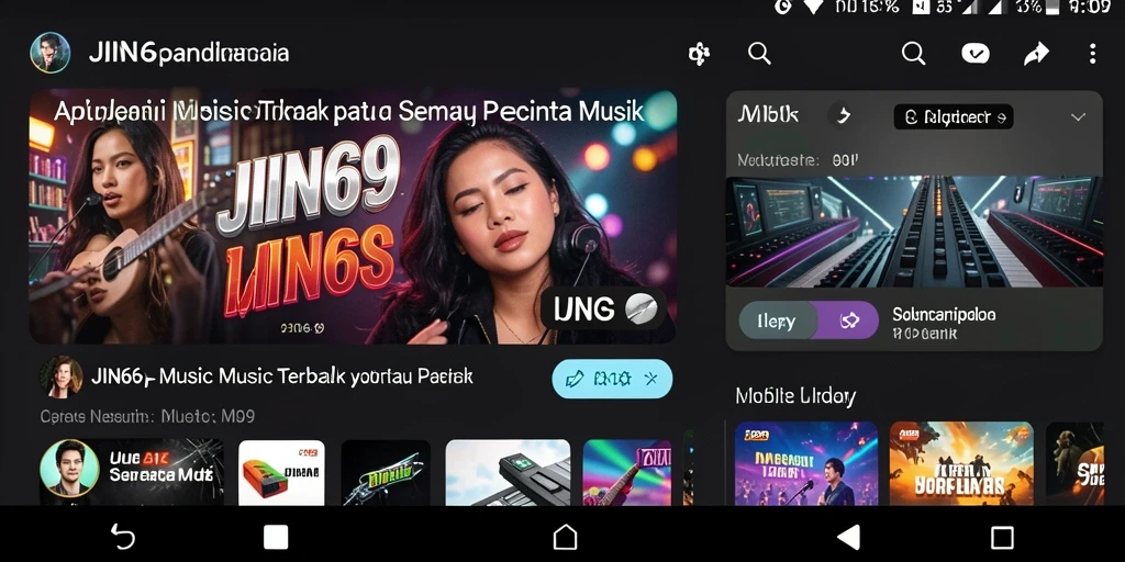 Tangkapan layar <strong>JIN69</strong> menunjukkan gameplay seru dengan fitur musik interaktif.
