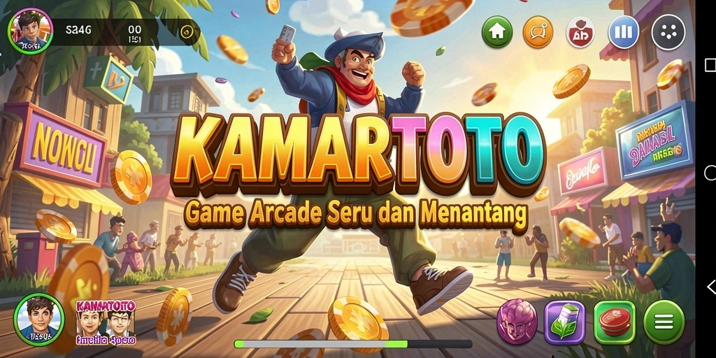 Tampilan gameplay seru KAMARTOTO dengan berbagai tantangan.