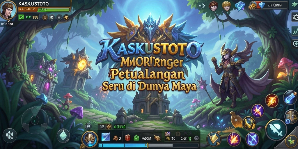 Tangkapan layar gameplay KASKUSTOTO yang menunjukkan pertempuran epik MMORPG.