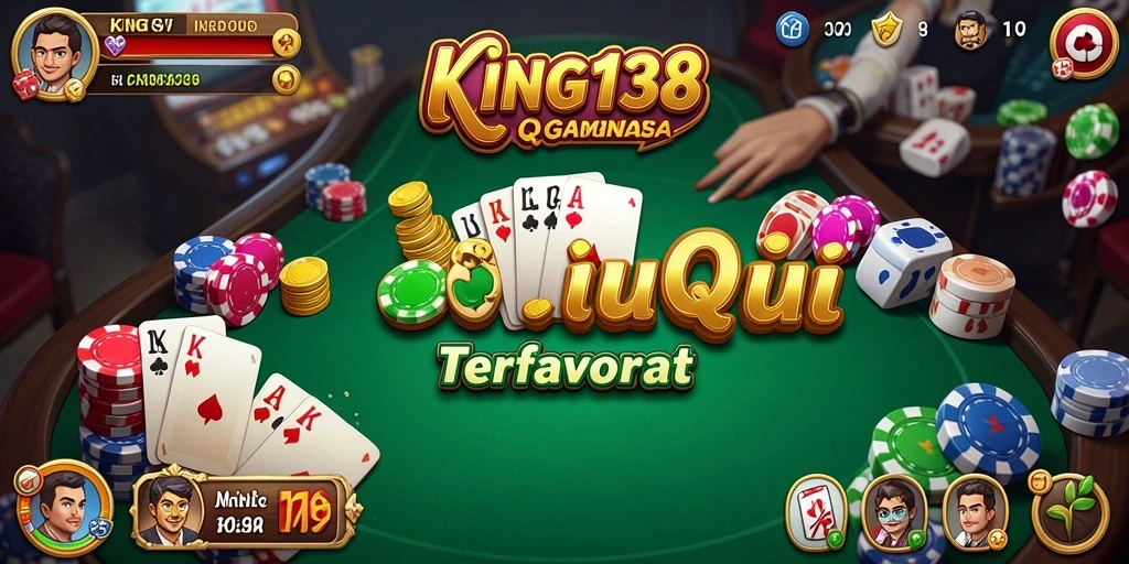 Menampilkan gameplay seru dari KING138 QiuQiu.