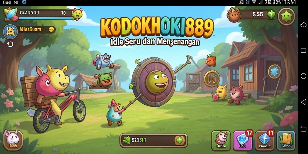 Tampilan gameplay menarik dari KODOKHOKI889 yang menunjukkan keseruan Idle.
