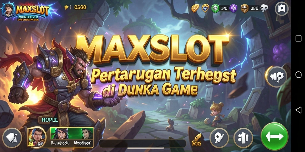 Tangkapan layar gameplay <strong>MAXSLOT</strong> yang menunjukkan aksi pertarungan seru.
