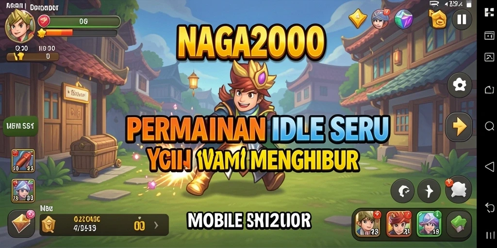 Tampilan gameplay NAGA2000 yang menghibur dan santai.
