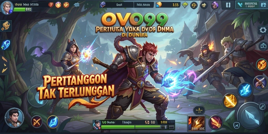 Gameplay seru OVO99 dalam aksi MOBA.
