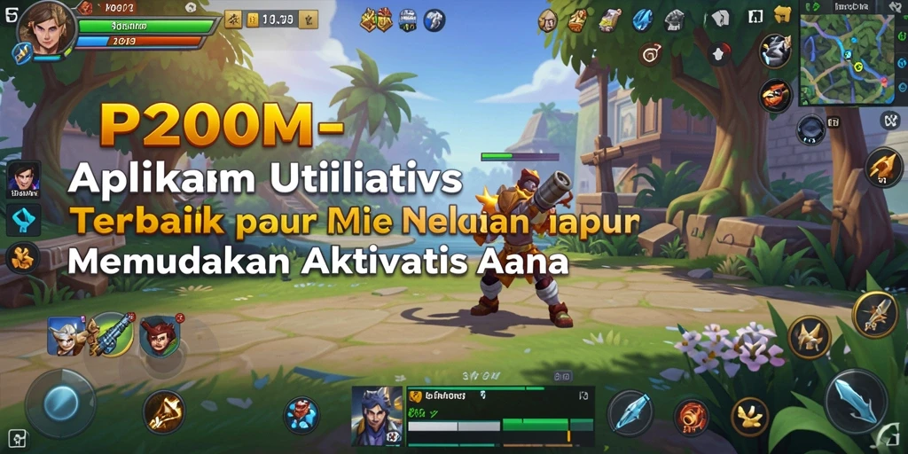 Tampilan antarmuka P200M yang sederhana dan mudah digunakan.