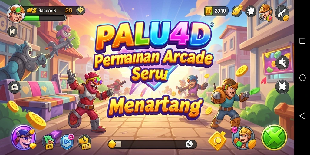 Screenshot PALU4D menampilkan gameplay Arcade yang dinamis dan seru.