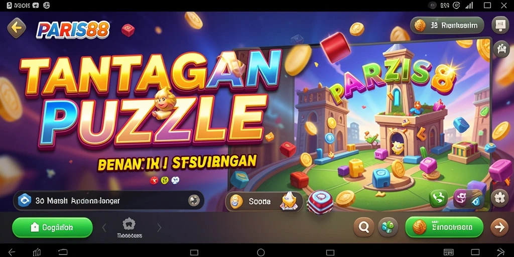 Tangkapan layar gameplay PARIS88 menunjukkan tantangan Puzzle yang menarik.
