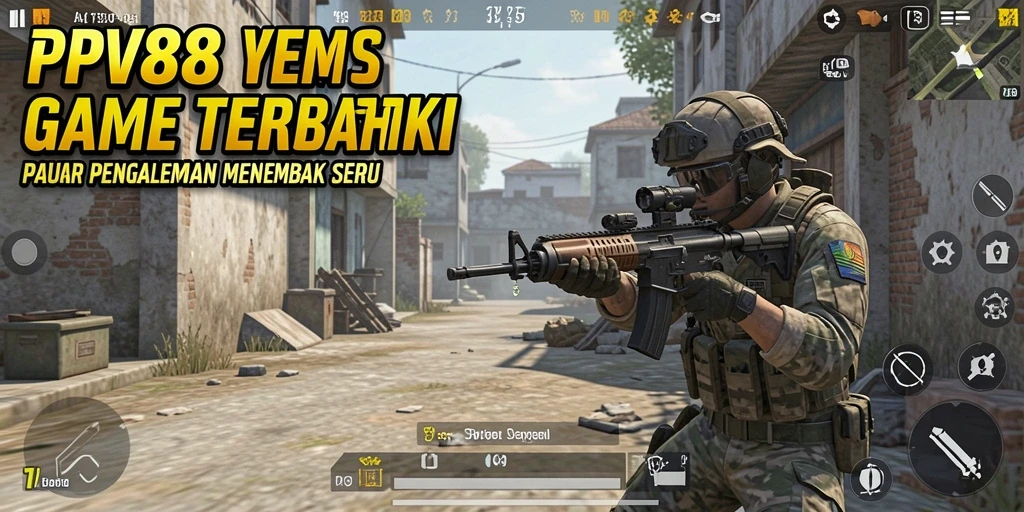Screenshot PPV88 menampilkan aksi tembak-menembak yang seru.