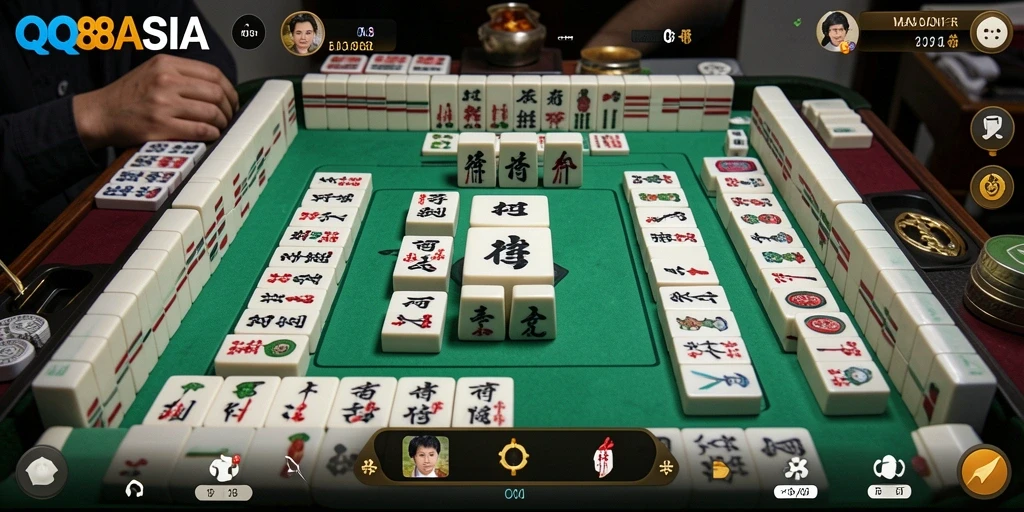 Tampilan gameplay Mahjong yang menarik di QQ88ASIA