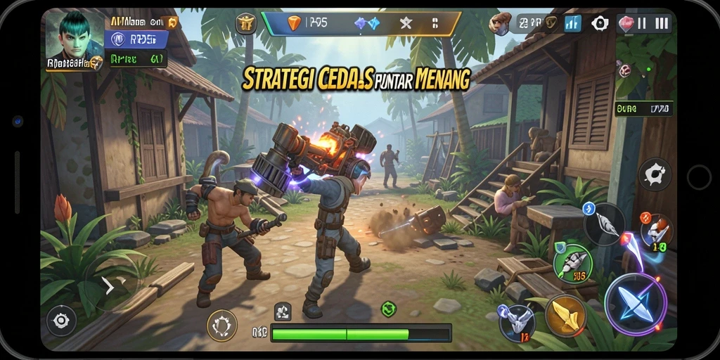 Screenshot RP55 menampilkan aksi strategi yang mendebarkan.