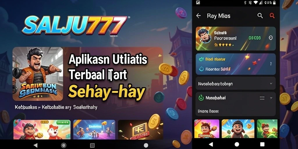 Tampilan utilitas aplikasi SALJU777 yang intuitif dan praktis.