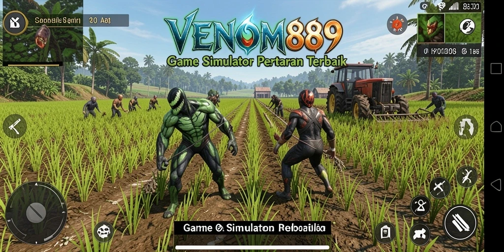 Tampilan gameplay <strong>VENOM889</strong> saat mengelola pertanian.